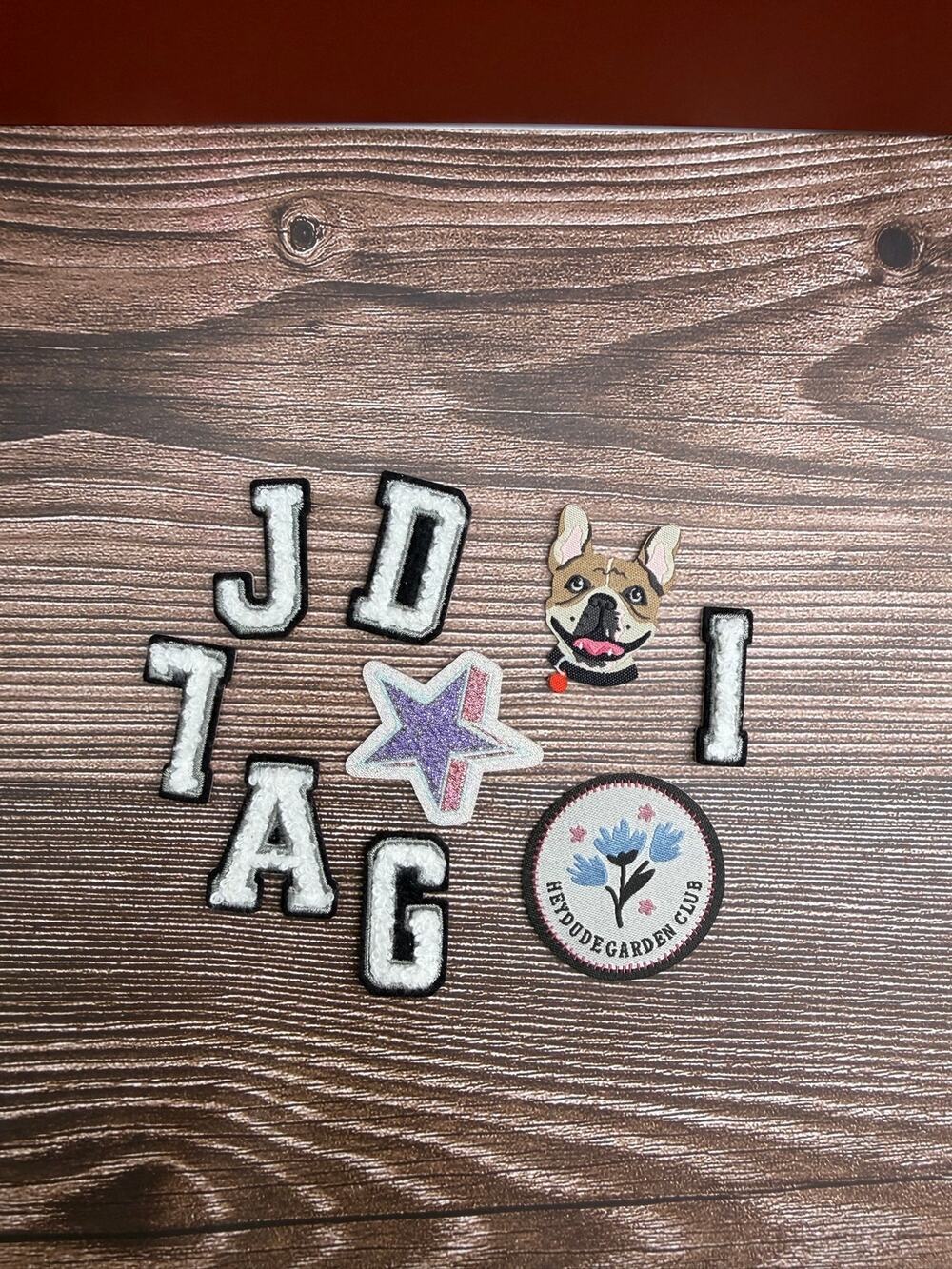 Hey Dude Shoe Charm Patch Lot of 8 Letters & Decorative Patches Accessories